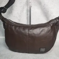 ポーター フリースタイル ショルダーバッグ ハーフムーン ダークブラウン