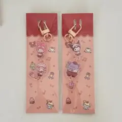 韓国　　カフェハーモニー限定　アクリルキーリング マイメロ　クロミ