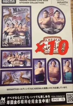 ９月東京場所 AbemaTV 限定シール 10枚セット アベマ　大の里　豊昇龍