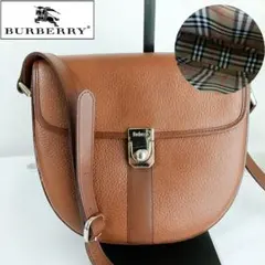 ✨極美品✨☘️Burberry☘️✨巾着ショルダー✨ノバチェック✨シャドー