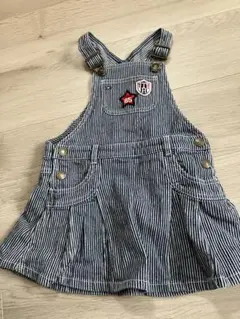 TOMMY ストライプ ジャンバースカート