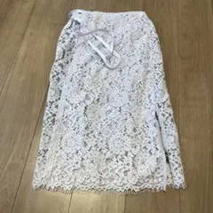 水色　レーススカート