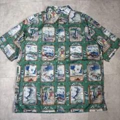 新品】Eanbe アロハシャツ Lサイズ 野球プリント イアンべ