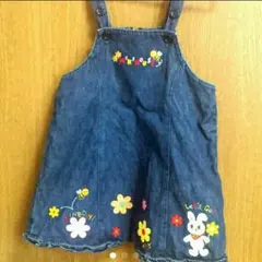 ♡ミキハウス　デニム　ジャンバースカート♡