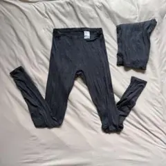 UNIQLO ヒートテック レギンス 2枚セット / ダークグレー / Sサイズ