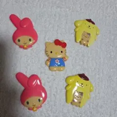 ハローキティ マイメロディポムポムプリン マグネット 5個セット