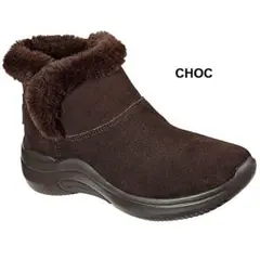 美品◎SKECHERS ファーブーツ ショートブーツ ブラウン 22cmのサムネイル