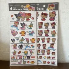 4サイズステッカー　日焼けキティ　2セット