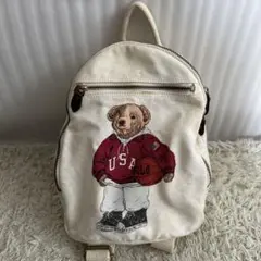 RALPH LAUREN ラルフローレン 90s ポロベア キャンバス リュック