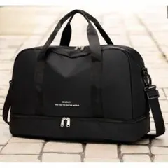 ボストンバッグ トラベルバッグ ショルダーバッグ 2way 大容量 新品 黒色