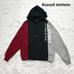 90s ラッセルアスレチック スウェットパーカー 裏起毛 秋冬 ユニセックス