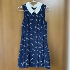 INGNI 紺ノースリーブ　ワンピース