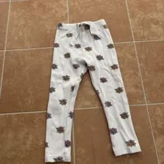 ZARA 花柄リブレギンス 2-3歳