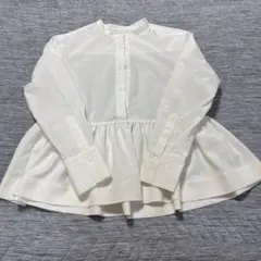 タグ付き 未使用 OHGA スカラップブラウス ホワイト - メルカリ