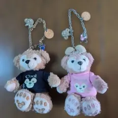 ディズニー ダッフィー シェリーメイ ぬいぐるみストラップ 2点セット