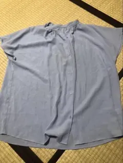 ライトブルー 3XL ボタン付きシャツ GU