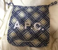 A.P.C. エコバッグ 巾着 チェック柄 - メルカリ