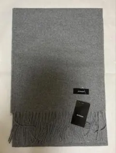 【新品未使用】カシミアタッチ　マフラー グレー