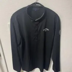 Callaway ブラック 長袖ポロシャツ