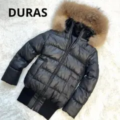 美品✨　DURAS 00s 平成ギャル　ダウンジャケット　ブラック　リアルファー
