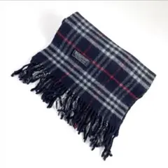 t2152 バーバリー マフラー チェック カシミア100% 男女兼用