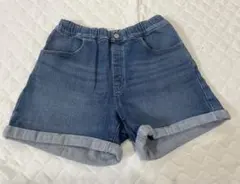 ユニクロ　ストレッチデニム　ショートパンツ　140