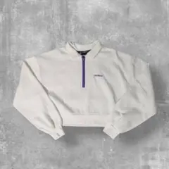 ハーフジップ ショート丈 スウェット UMBRO