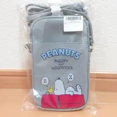 スヌーピー PU ショルダーポーチ 【グレー】のサムネイル