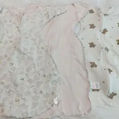 スワドル　3枚　マホウノオクルミ　メッシュ　くま　うさぎ　М　L グッスリ