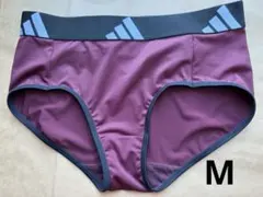 adidasアディダス レギュラーショーツ　M ボルドー　　チラ見せのサムネイル