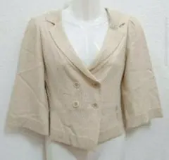 最終アナイ ニットジャケット ダブルテーラードジャケット ショートトレンチコート