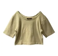 Kastane カスタネ クロップド丈 リブTシャツ ピスタチオグリーン Fのサムネイル