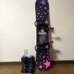 SALOMON スノーボード 星柄 ブーツ　ケース付き