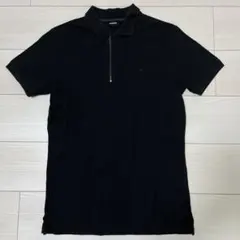 値下げ中】DIESEL ポロシャツ ブラック ハーフジップ - メルカリ