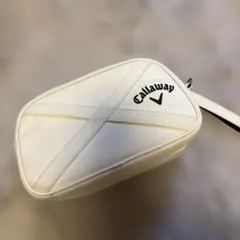 Callaway ホワイト ラウンドポーチ