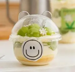 （まとめ）アートナップ デザートカップ 150ml用ドーム蓋 TS-68 1パック（100個）〔×10セット〕 透明カップ ドーム蓋 浅型３．２５・４オンス用 穴なし