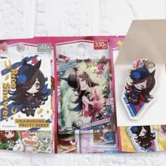 ライスシャワー　ウマ娘　アクキー　ステッカー　セリア　ダイソー