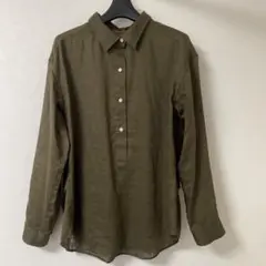Spick & Span リネン　カーキオープンシャツのサムネイル