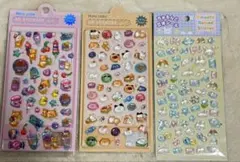 立体シール 3Dステッカー ボンボンドロップシール 動物 ゆるふわ