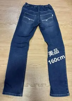160cm ◆ 美品 MPS ストレートデニムパンツ ゴムウエスト ジュニア