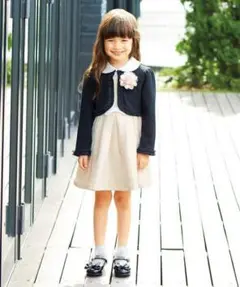 新品anyFAMエニィファムフォーマルセレモニーワンピース110cmアイボリー白