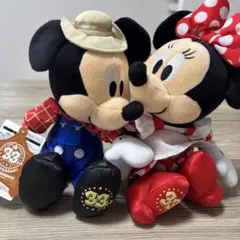 ④ミッキー ミニー ディズニーランド 33周年 ぬいぐるみ