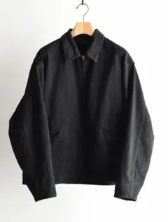 【COMOLI】26SS ブラックデニム ジップショートジャケット サイズ③