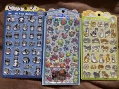 売り尽くし」3Dファンステッカーとバブルステッカー3枚セット