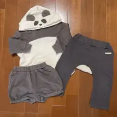 パンダ パーカー ショートパンツ パンツ セットのサムネイル
