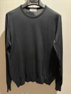 JOHN SMEDLEY M コットンクルーネック ブラックのサムネイル