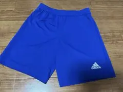 adidas 青 ハーフパンツ　150 サッカー