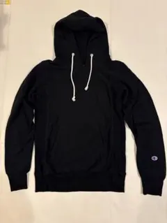 champion ブラック フード付きパーカー