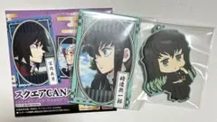 鬼滅の刃 時透無一郎 スクエアCANバッジ ラバーキーホルダー