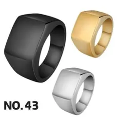 NO.43 指輪 カレッジリング シンプルデザイン